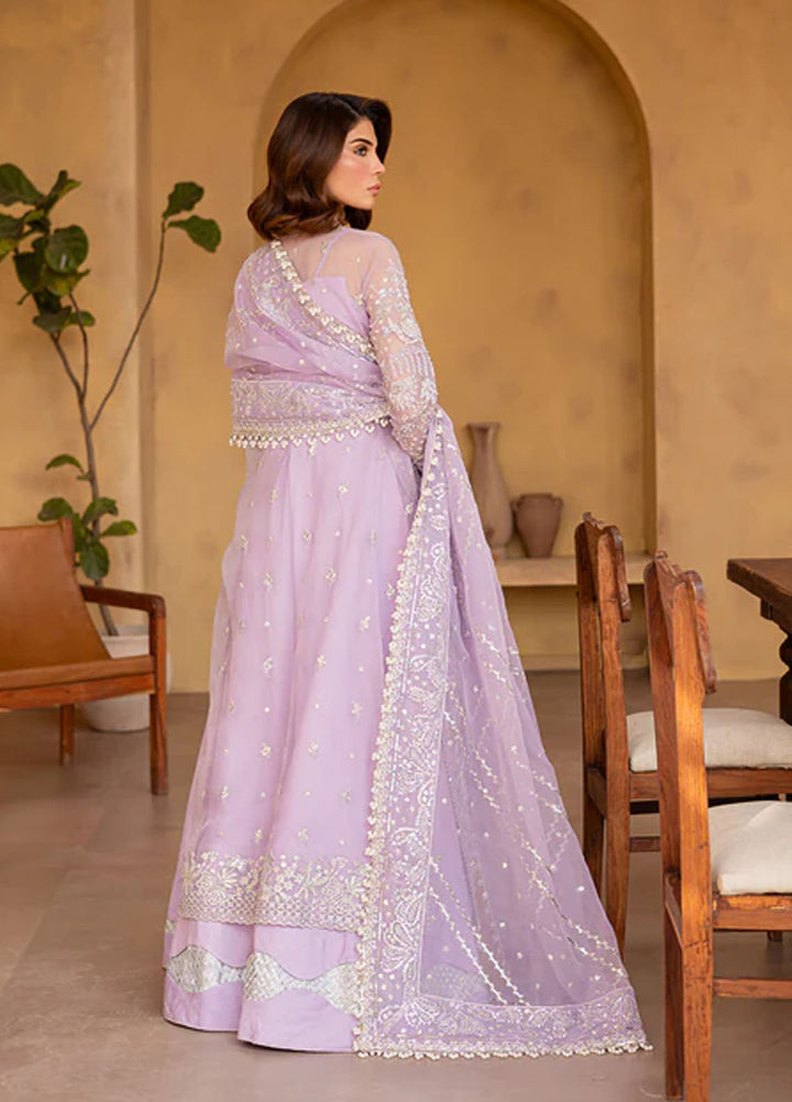 Regalia by Emaan Adeel Embroidered Organza Suits Unstitched 3 Piece EA25RL Aether - Formals Collection