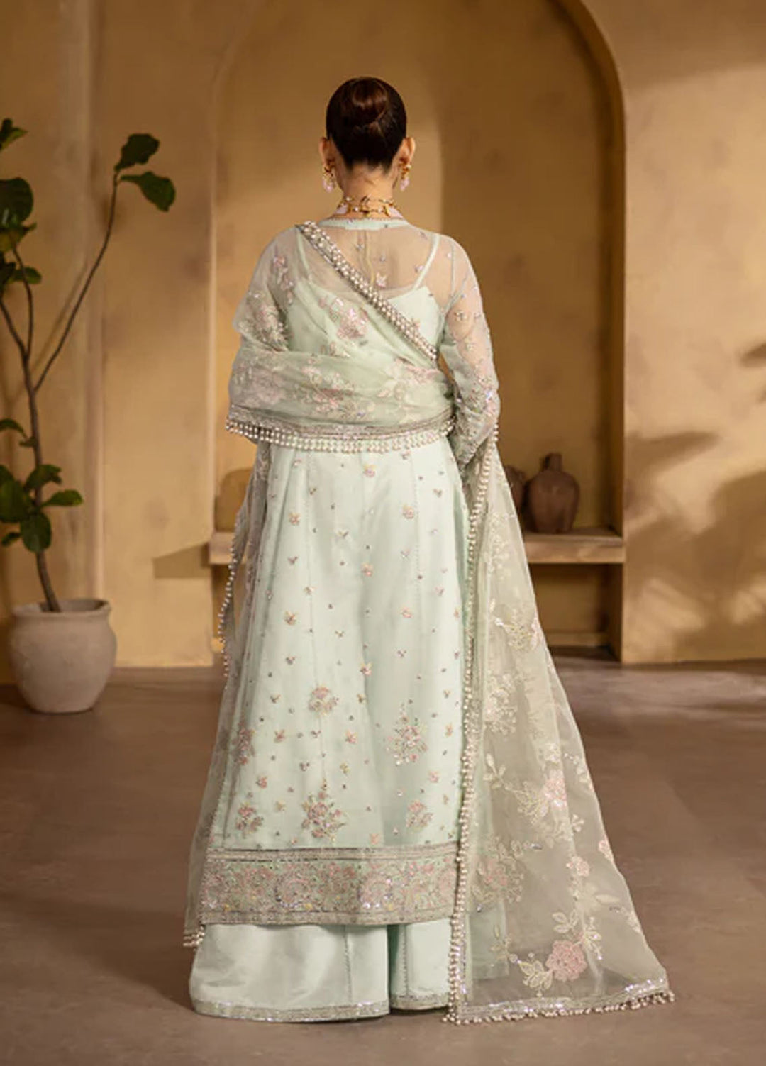 Regalia by Emaan Adeel Embroidered Organza Suits Unstitched 3 Piece EA25RL Celestia - Formals Collection