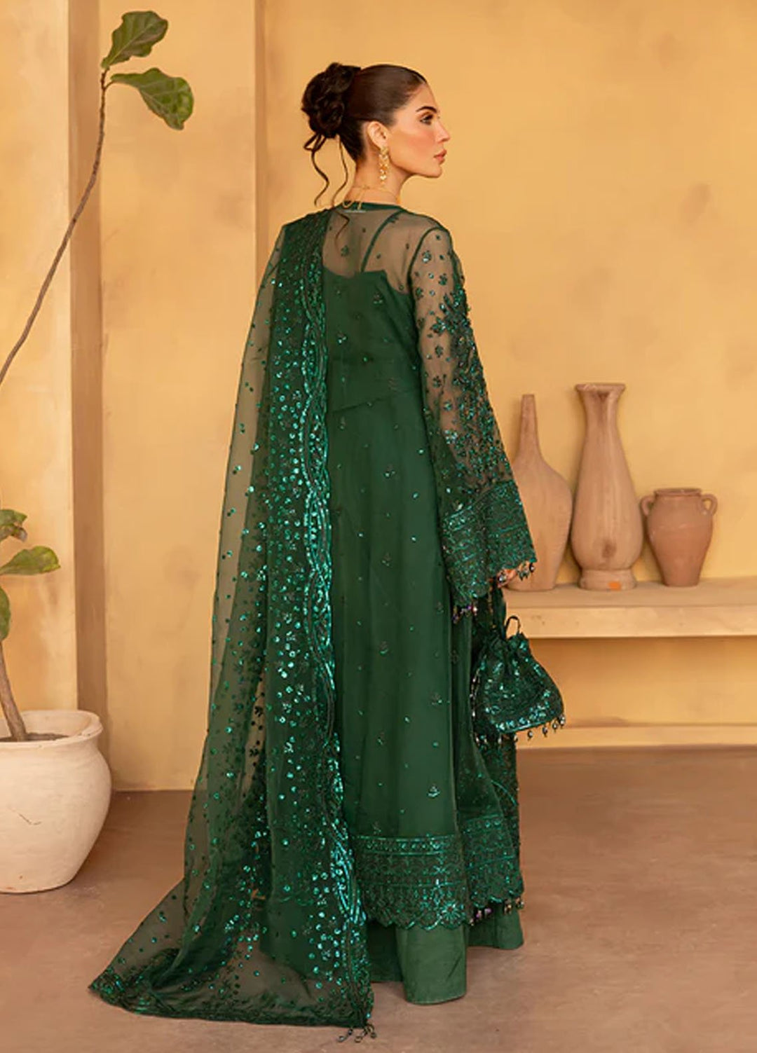 Regalia by Emaan Adeel Embroidered Organza Suits Unstitched 3 Piece EA25RL Ivyen - Formals Collection