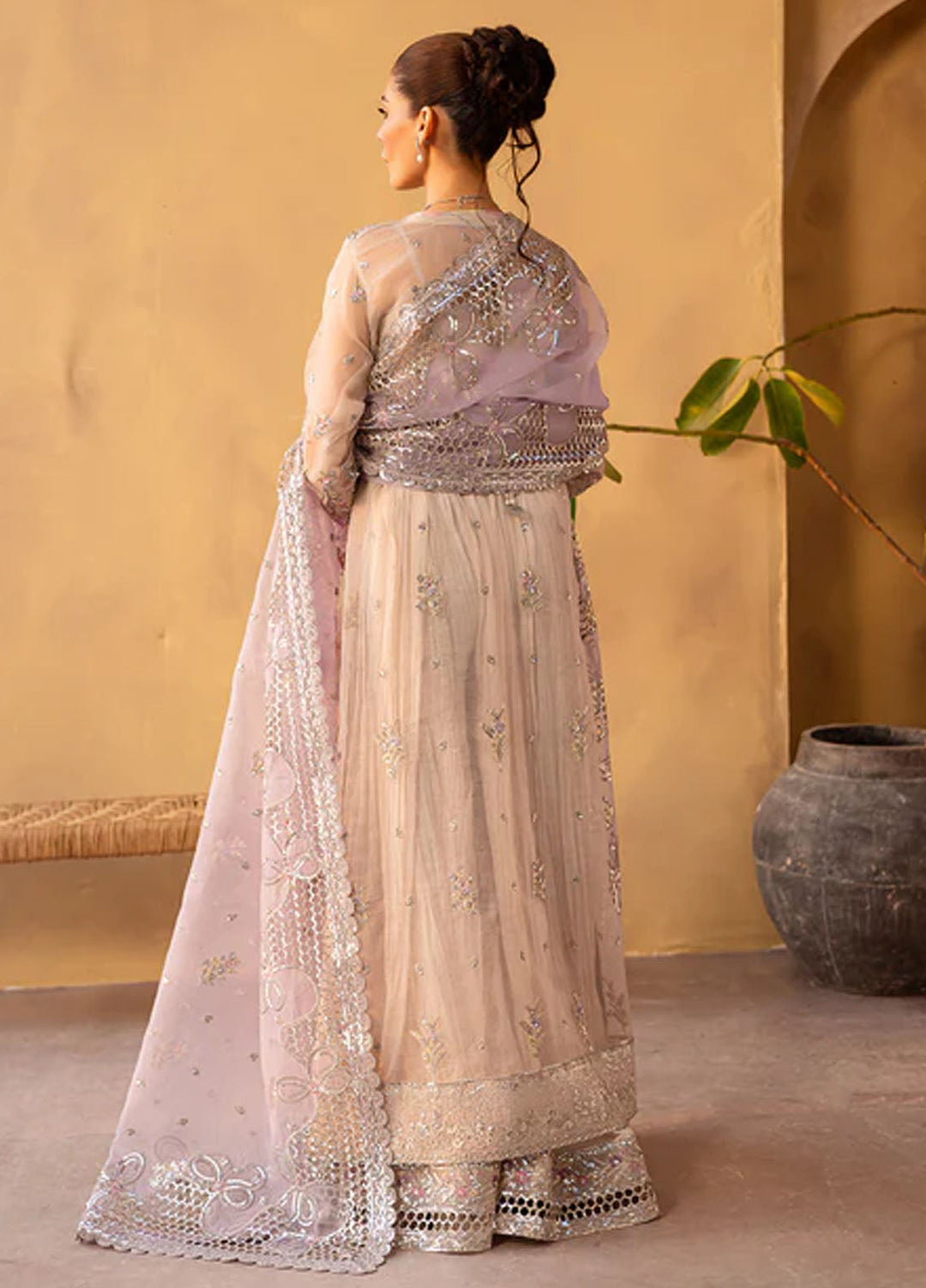 Regalia by Emaan Adeel Embroidered Organza Suits Unstitched 3 Piece EA25RL Lunara - Formals Collection