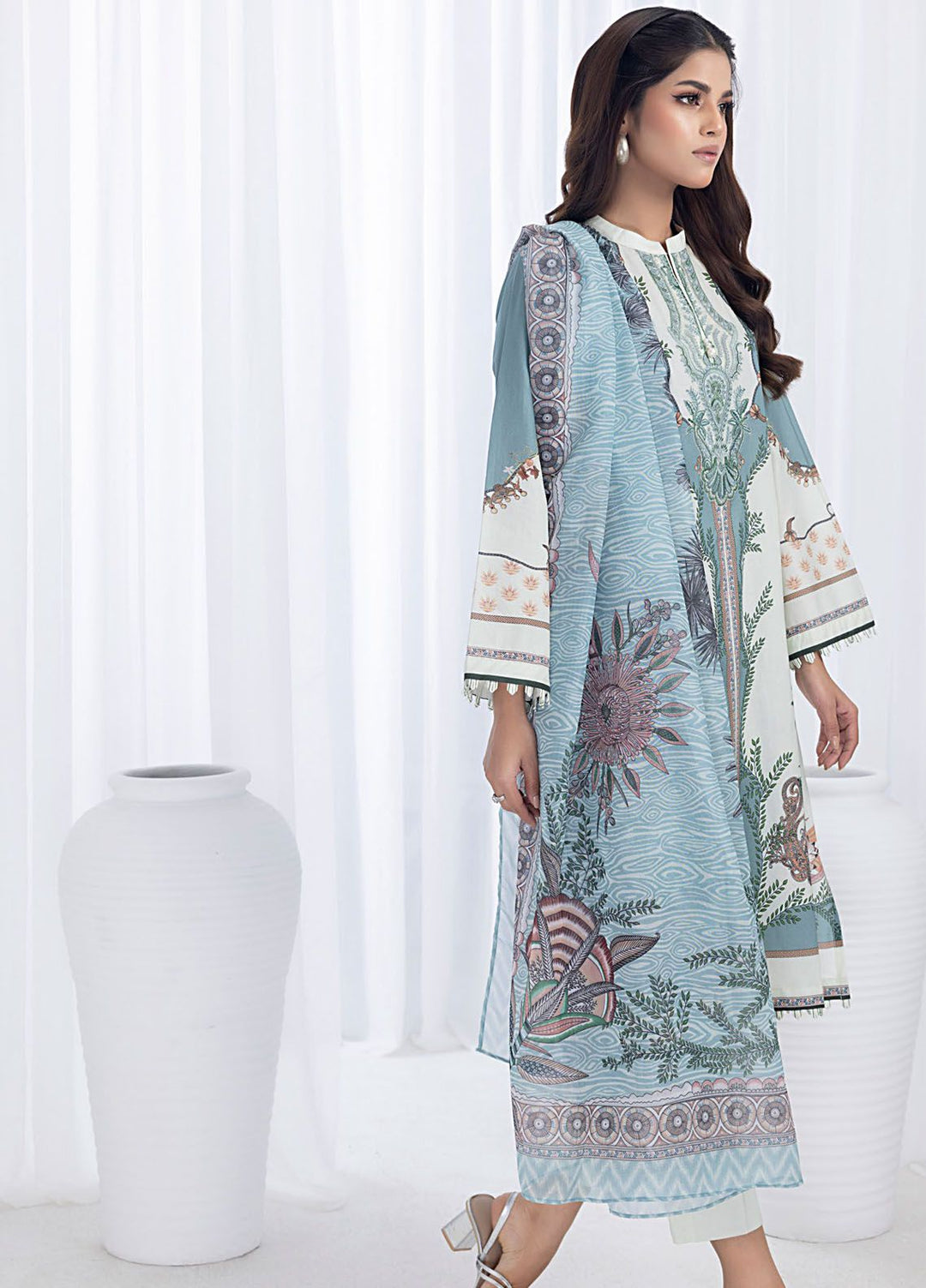 Regalia by Gul Ahmed Embroidered Lawn Suits Unstitched 3 Piece GA24RG RGF-32040 - Summer Collection