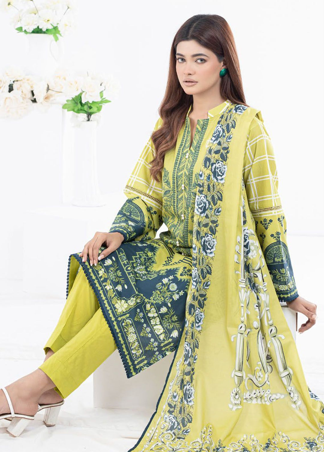 Regalia by Gul Ahmed Printed Lawn Suits Unstitched 3 Piece GA24RG RG-32153 - Summer Collection