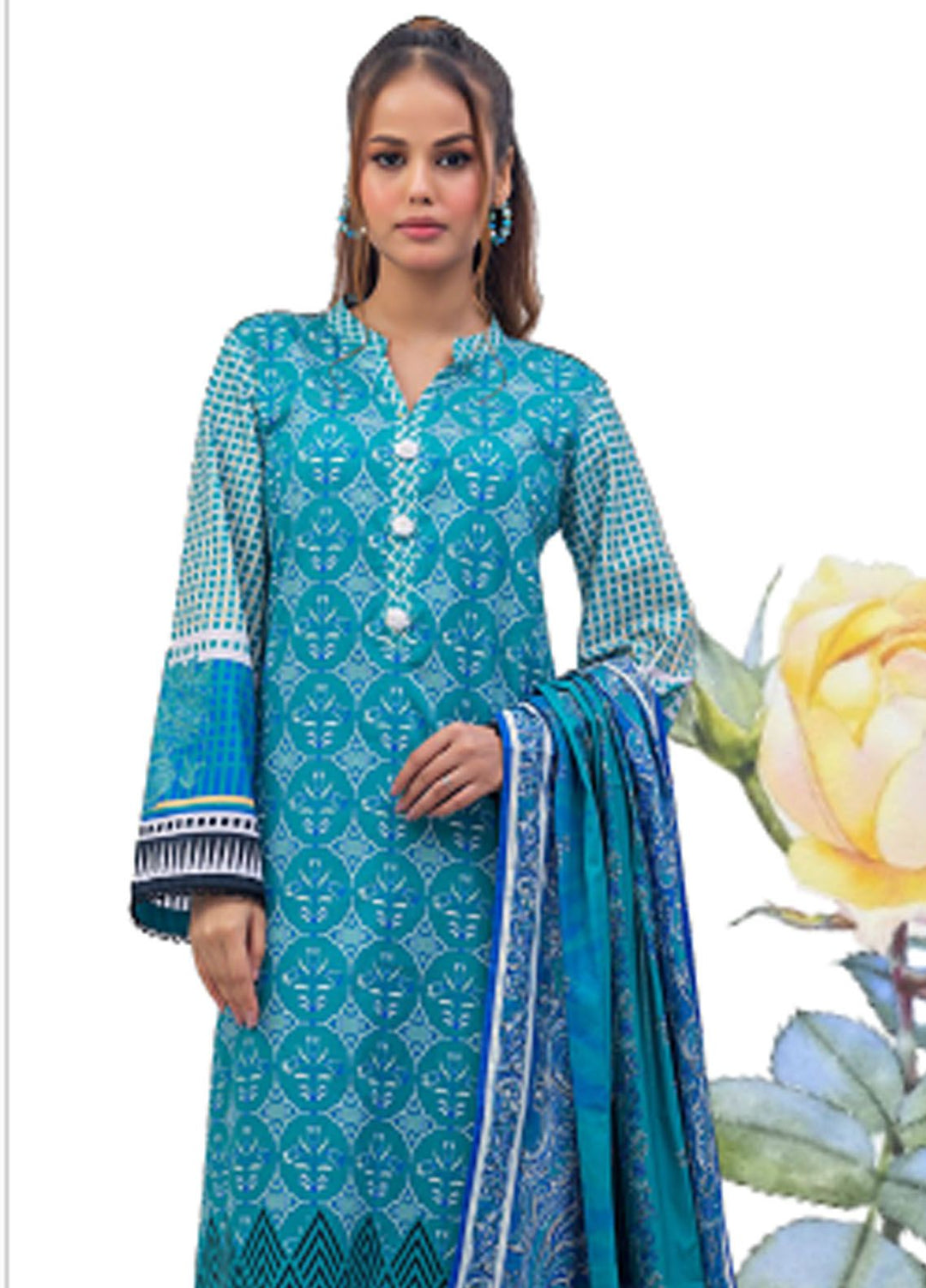 Regalia by Gul Ahmed Printed Lawn Suits Unstitched 3 Piece GA24RG RG-32155 - Summer Collection