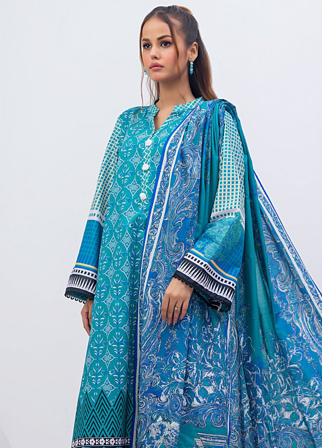 Regalia by Gul Ahmed Printed Lawn Suits Unstitched 3 Piece GA24RG RG-32155 - Summer Collection