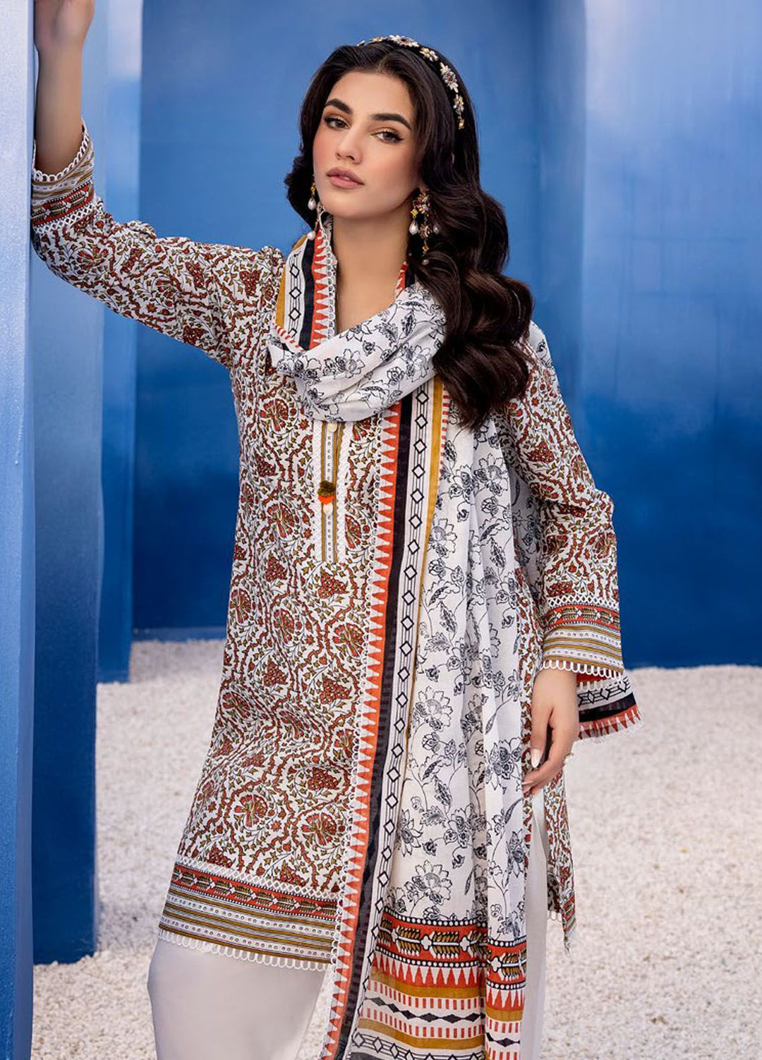 Regalia by Gul Ahmed Printed Lawn Suits Unstitched 3 Piece GA24RG RG-32161 - Summer Collection