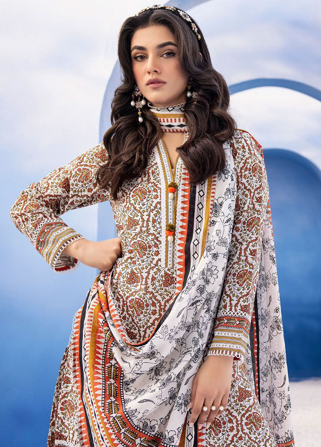 Regalia by Gul Ahmed Printed Lawn Suits Unstitched 3 Piece GA24RG RG-32161 - Summer Collection