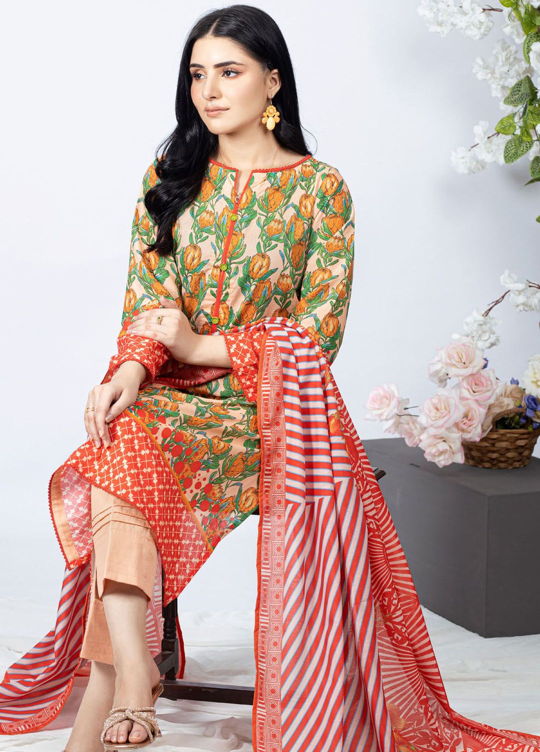 Regalia by Gul Ahmed Printed Lawn Suits Unstitched 3 Piece GA24RG RGF-32034 - Summer Collection