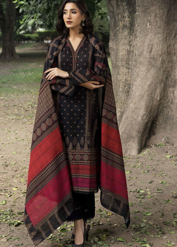 Regalia By Gul Ahmed Printed Khaddar Suits Unstitched 3 Piece GA22RG-1 WR22035 - Winter Collection