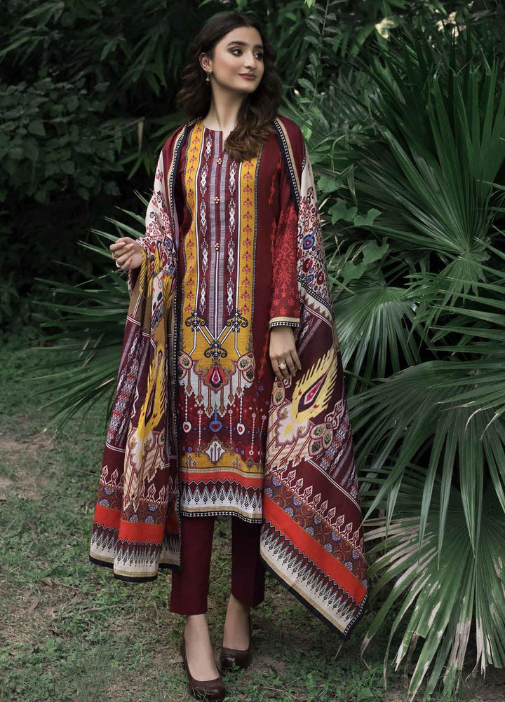 Regalia By Gul Ahmed Printed Khaddar Suits Unstitched 3 Piece GA22RG-1 WR22013 - Winter Collection