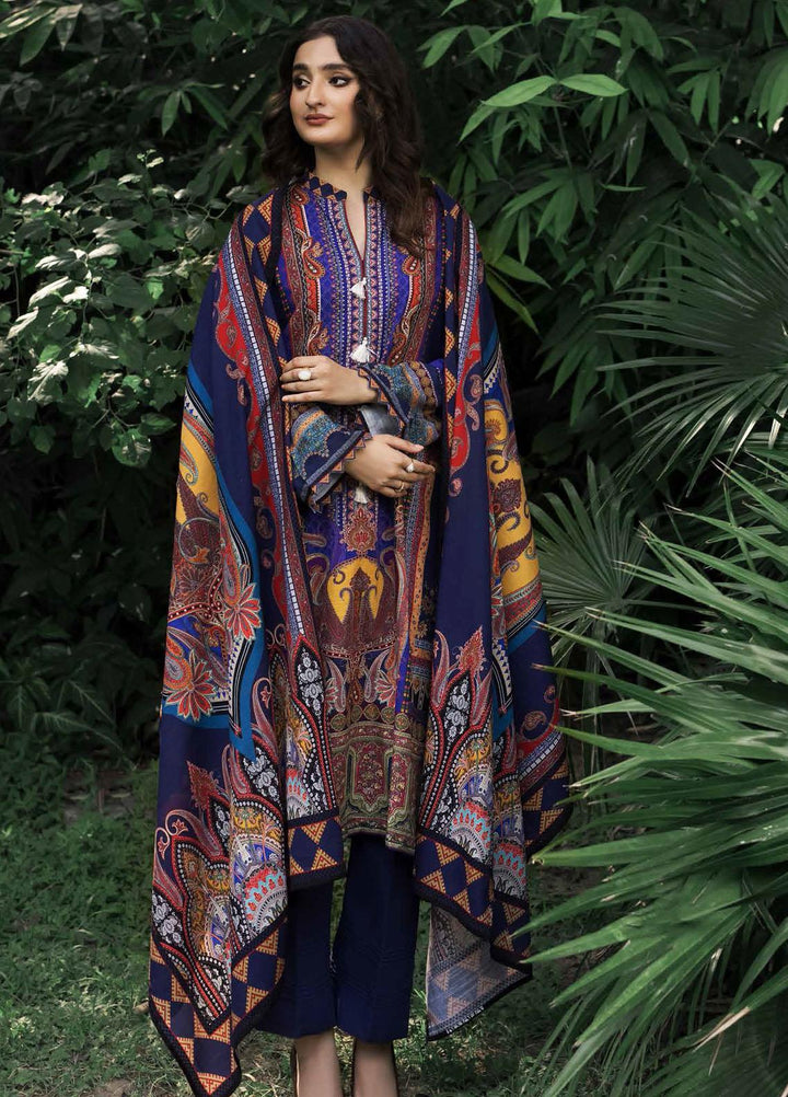Regalia By Gul Ahmed Printed Khaddar Suits Unstitched 3 Piece GA22RG-1 WR22031 - Winter Collection