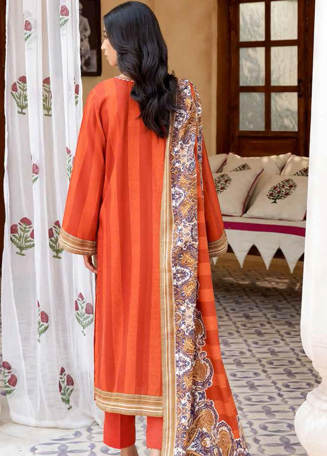 Regalia By Gul Ahmed Printed Khaddar Suits Unstitched 3 Piece GA22-WR2 WR-1122008 - Winter Collection