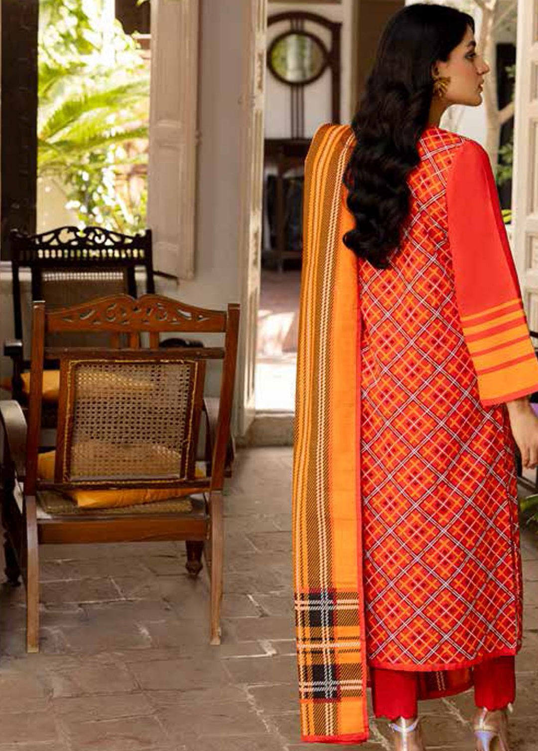 Regalia By Gul Ahmed Printed Khaddar Suits Unstitched 3 Piece GA22-WR2 WR-1122023 - Winter Collection