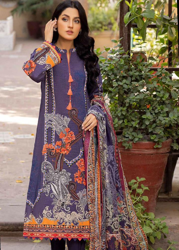 Regalia By Gul Ahmed Printed Khaddar Suits Unstitched 3 Piece GA22-WR2 WRF-1122004 - Winter Collection