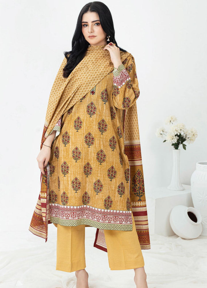 Regalia By Gul Ahmed Printed Khadddar Suits Unstitched 3 Piece GA23RG WR-32001 - Winter Collection