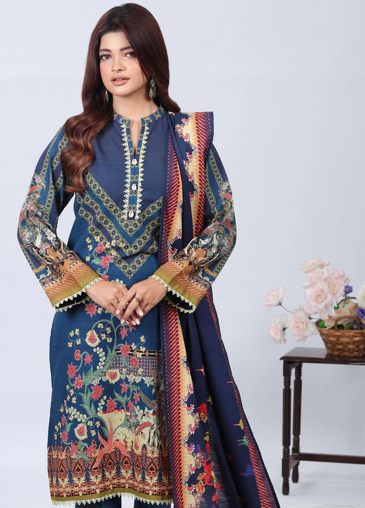 Regalia By Gul Ahmed Printed Khadddar Suits Unstitched 3 Piece GA23RG WR-32015 - Winter Collection