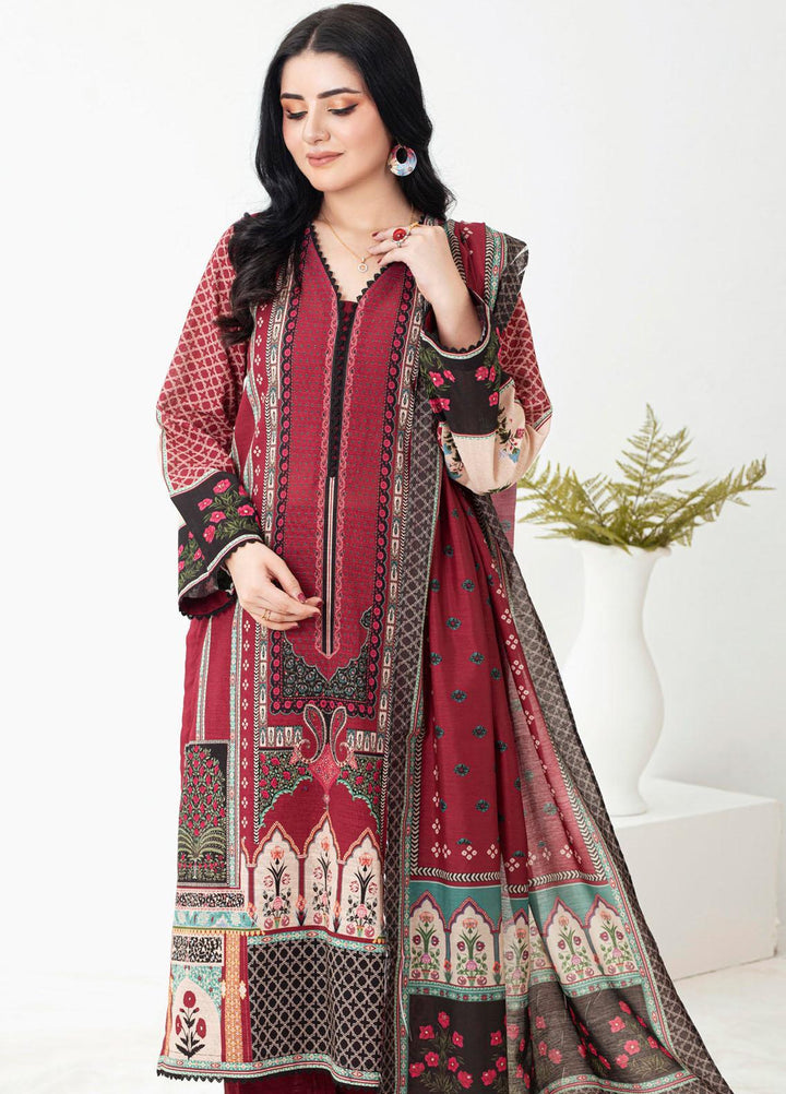 Regalia By Gul Ahmed Printed Khadddar Suits Unstitched 3 Piece GA23RG WRF-32001 - Winter Collection