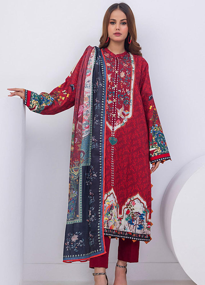 Regalia By Gul Ahmed Printed Khadddar Suits Unstitched 3 Piece GA23RG WRF-32014 - Winter Collection