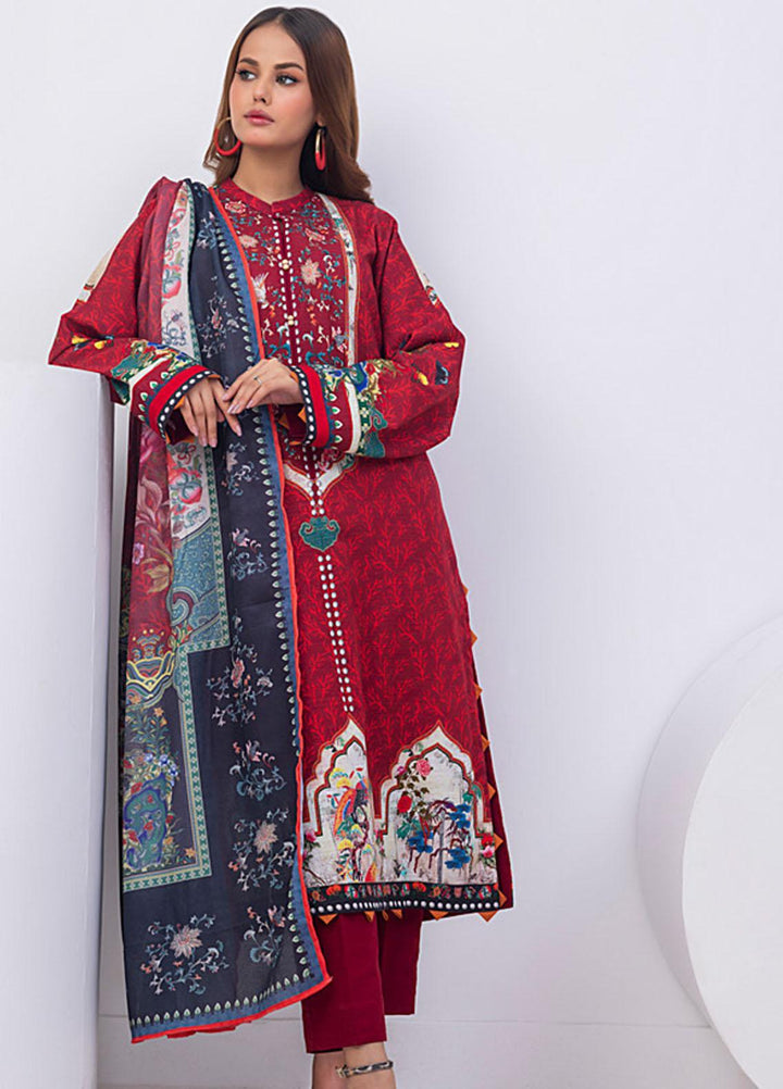 Regalia By Gul Ahmed Printed Khadddar Suits Unstitched 3 Piece GA23RG WRF-32014 - Winter Collection