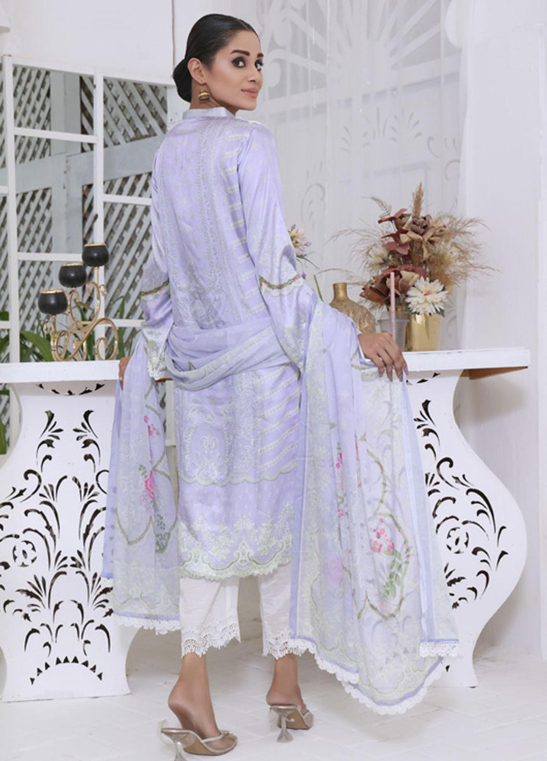 Ravishing By Regalia Textiles Printed Charmeuse Silk Suits Unstitched 2 Piece RGT22RC D11 - Winter Collection
