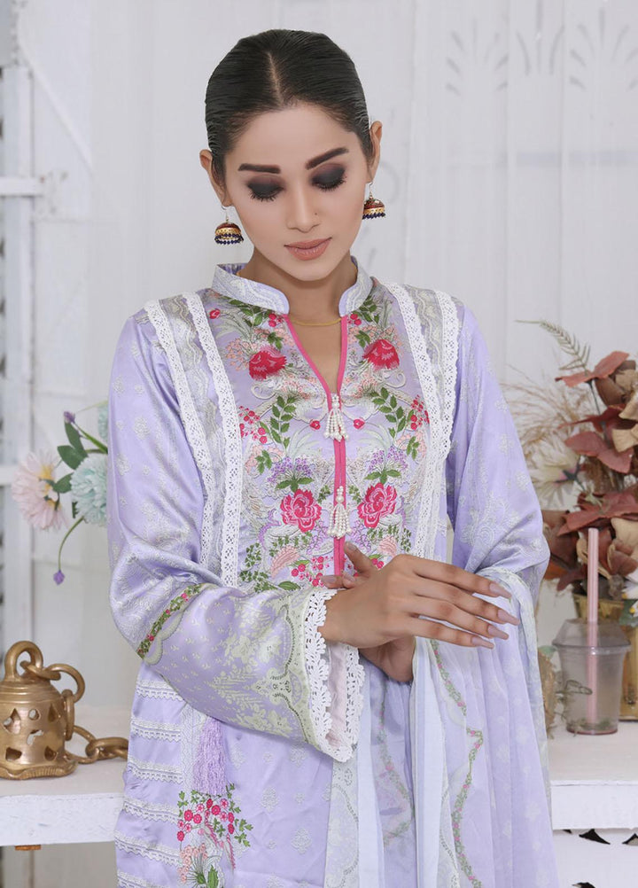 Ravishing By Regalia Textiles Printed Charmeuse Silk Suits Unstitched 2 Piece RGT22RC D11 - Winter Collection