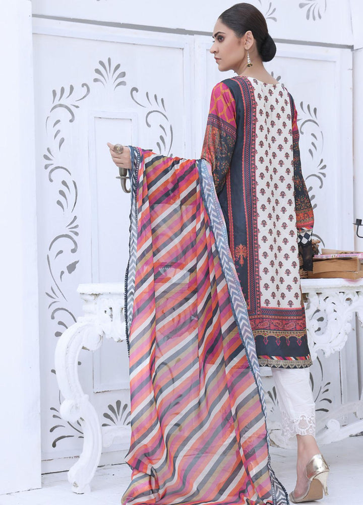 Ravishing By Regalia Textiles Printed Charmeuse Silk Suits Unstitched 2 Piece RGT22RC D12 - Winter Collection