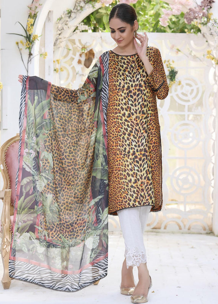 Ravishing By Regalia Textiles Printed Charmeuse Silk Suits Unstitched 2 Piece RGT22RC D2 - Winter Collection