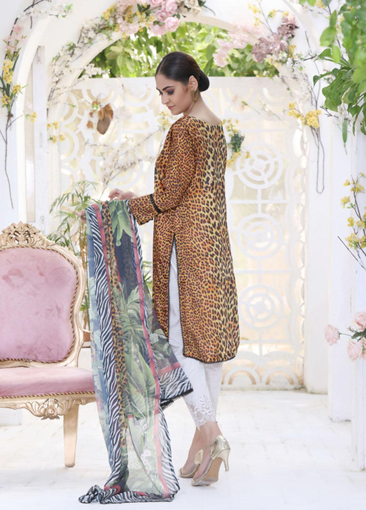 Ravishing By Regalia Textiles Printed Charmeuse Silk Suits Unstitched 2 Piece RGT22RC D2 - Winter Collection