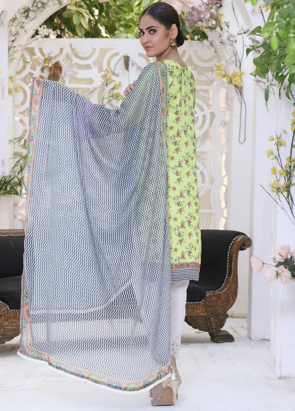 Ravishing By Regalia Textiles Printed Charmeuse Silk Suits Unstitched 2 Piece RGT22RC D3 - Winter Collection