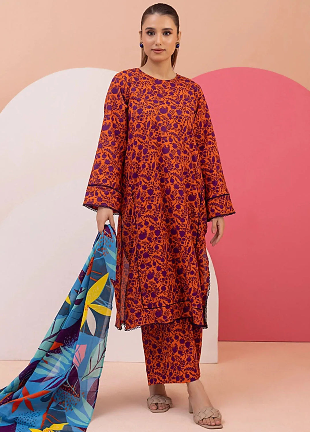 Regalia Textile Printed Suit Unstitched 3 Piece RGT24I2 IDSMS2-1 - Summer Collection