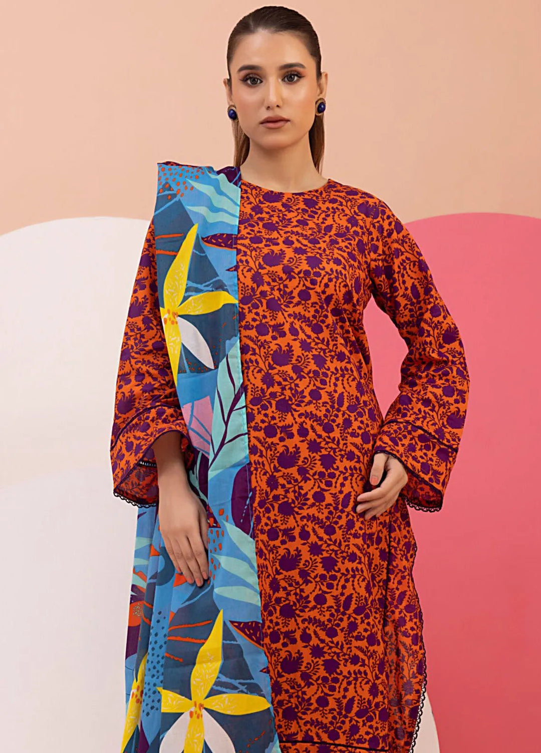 Regalia Textile Printed Suit Unstitched 3 Piece RGT24I2 IDSMS2-1 - Summer Collection