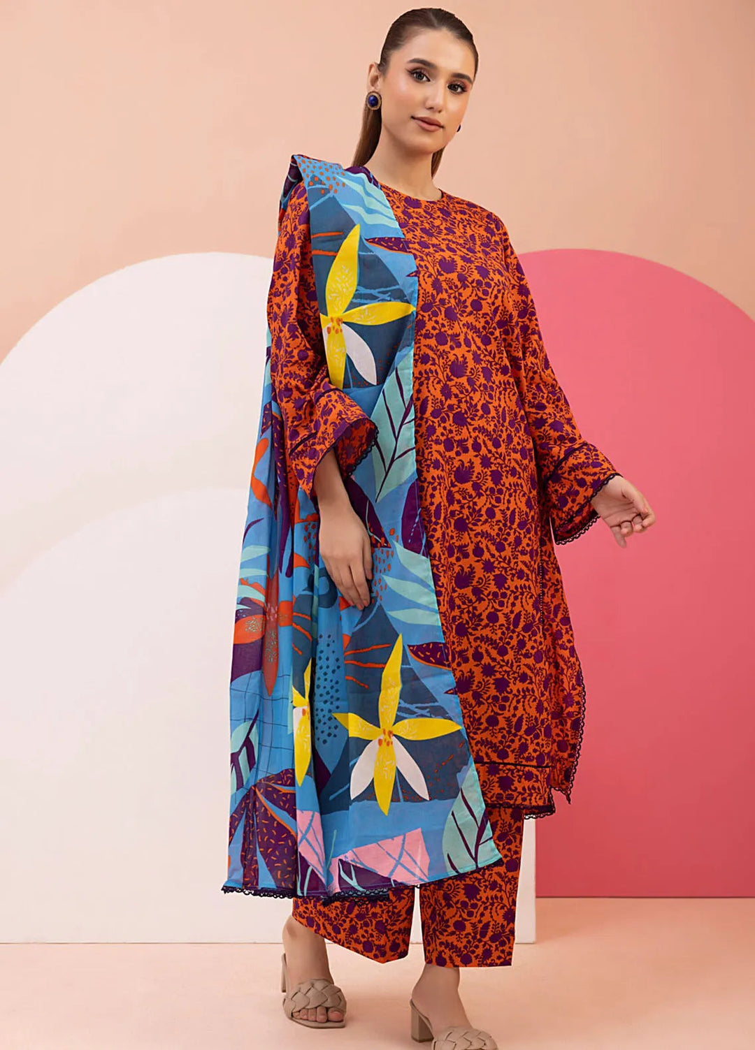 Regalia Textile Printed Suit Unstitched 3 Piece RGT24I2 IDSMS2-1 - Summer Collection