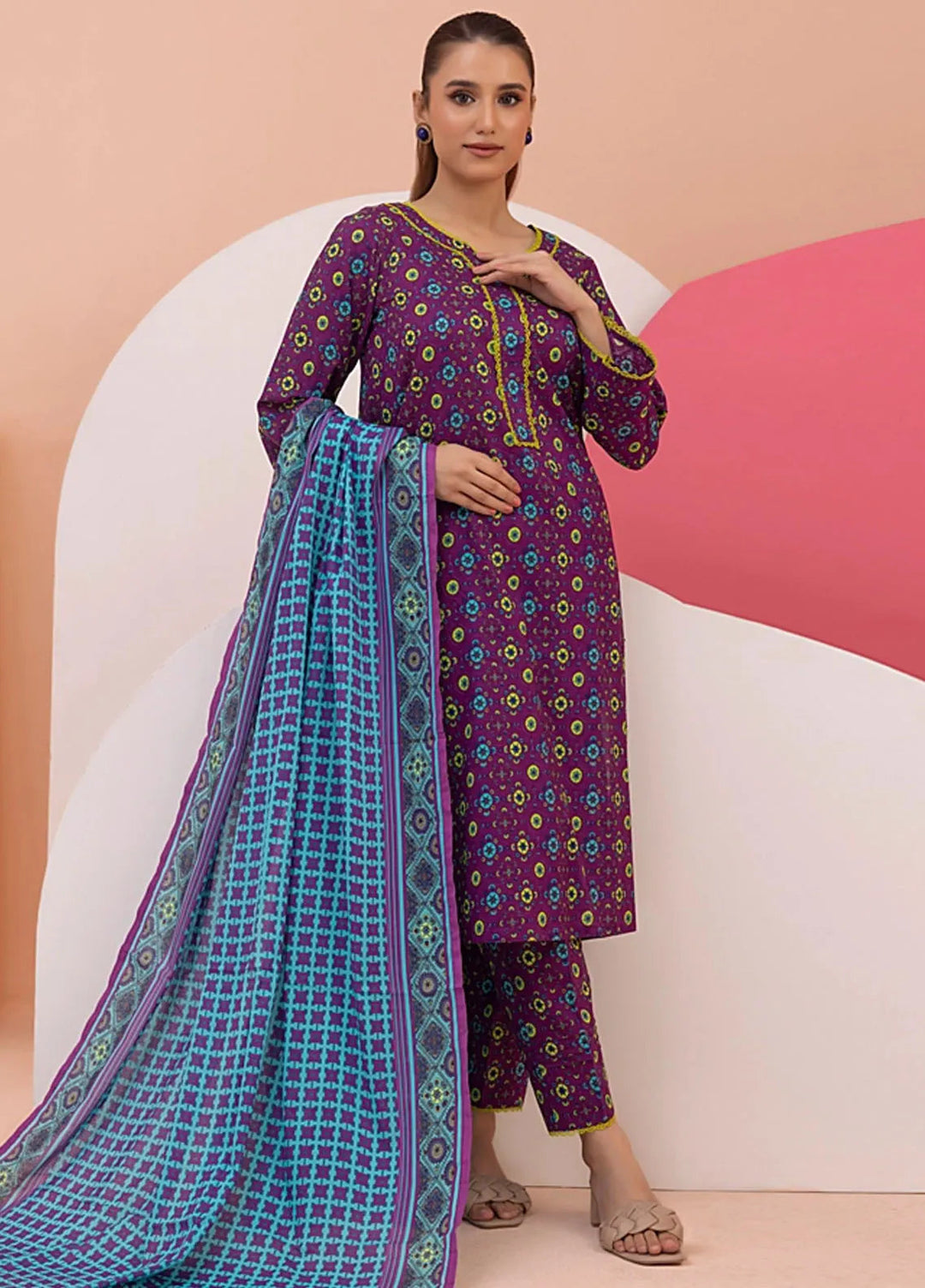 Regalia Textile Printed Suit Unstitched 3 Piece RGT24I2 IDSMS2-3 - Summer Collection