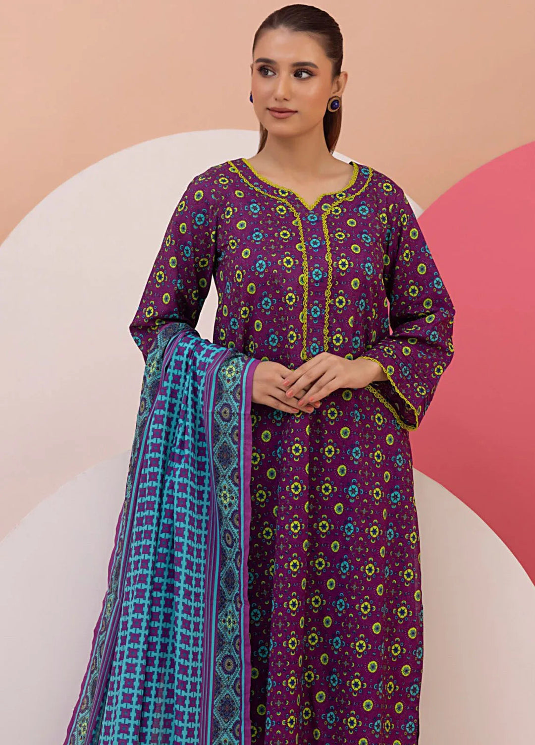 Regalia Textile Printed Suit Unstitched 3 Piece RGT24I2 IDSMS2-3 - Summer Collection