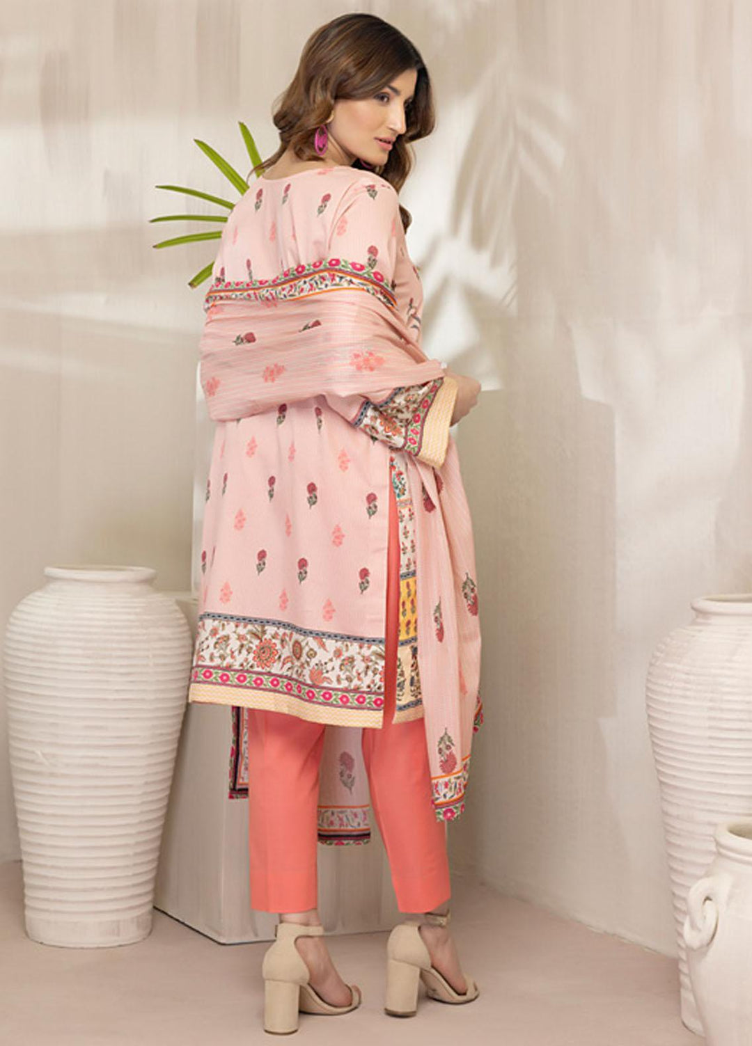 Regalia Textiles Printed Cotton Satin Suits Unstitched 3 Piece RGT22CS D3 - Festive Collection