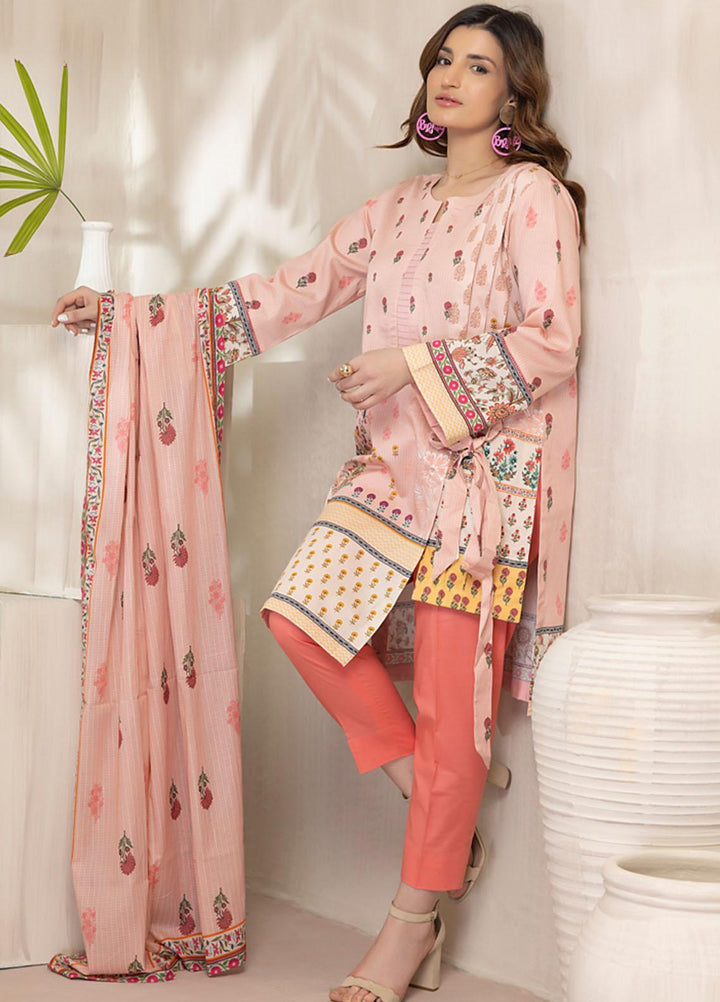Regalia Textiles Printed Cotton Satin Suits Unstitched 3 Piece RGT22CS D3 - Festive Collection