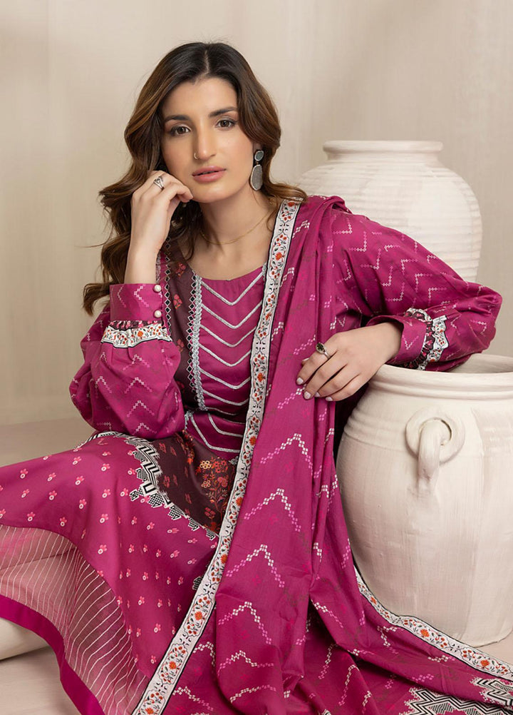 Regalia Textiles Printed Cotton Satin Suits Unstitched 3 Piece RGT22CS D5 - Festive Collection