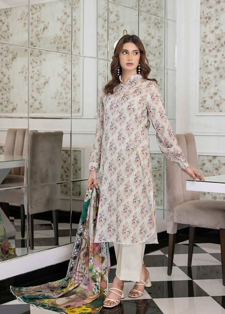 Regalia Textiles Digital Printed Lawn Suits Unstitched 3 Piece RGT25S19 D-07 - Summer Collection