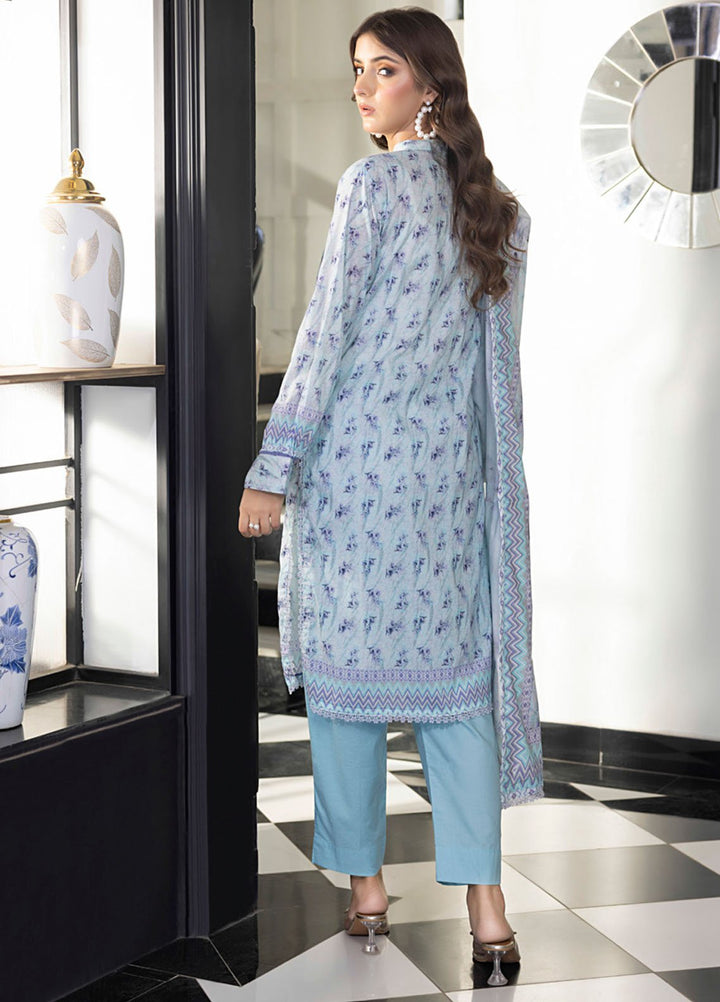 Regalia Textiles Digital Printed Lawn Suits Unstitched 3 Piece RGT25S19 D-10 - Summer Collection