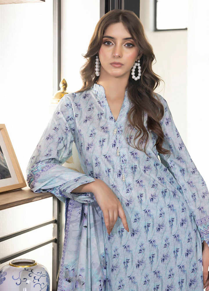 Regalia Textiles Digital Printed Lawn Suits Unstitched 3 Piece RGT25S19 D-10 - Summer Collection