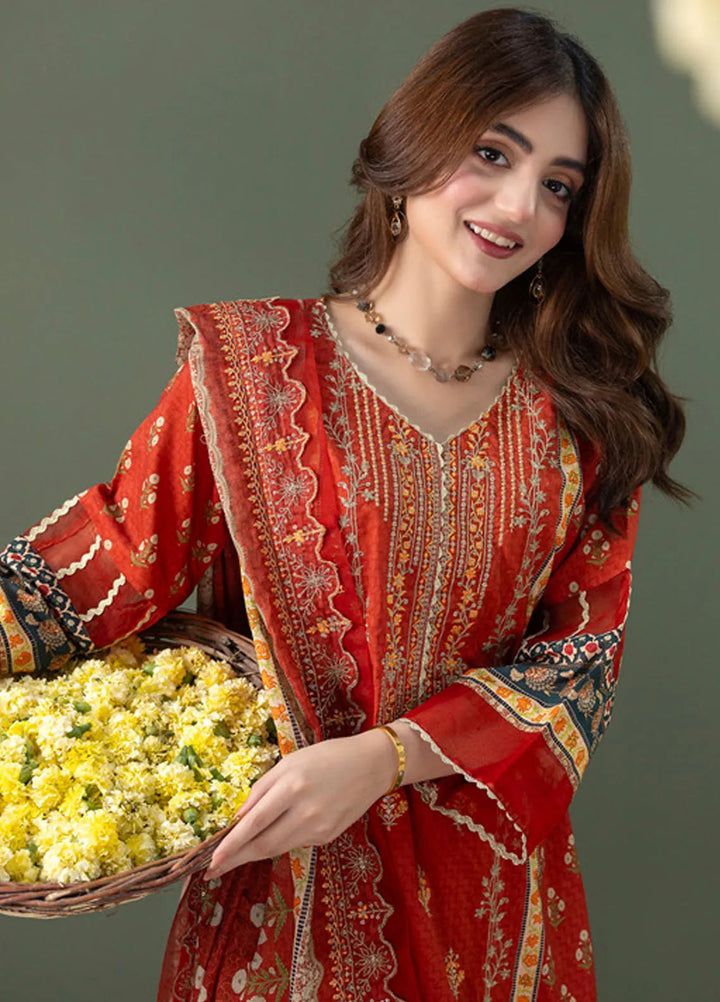 Regalia Textiles Embroidered Lawn Suit Unstitched 3 Piece RGT24C D-02 - Festive Collection