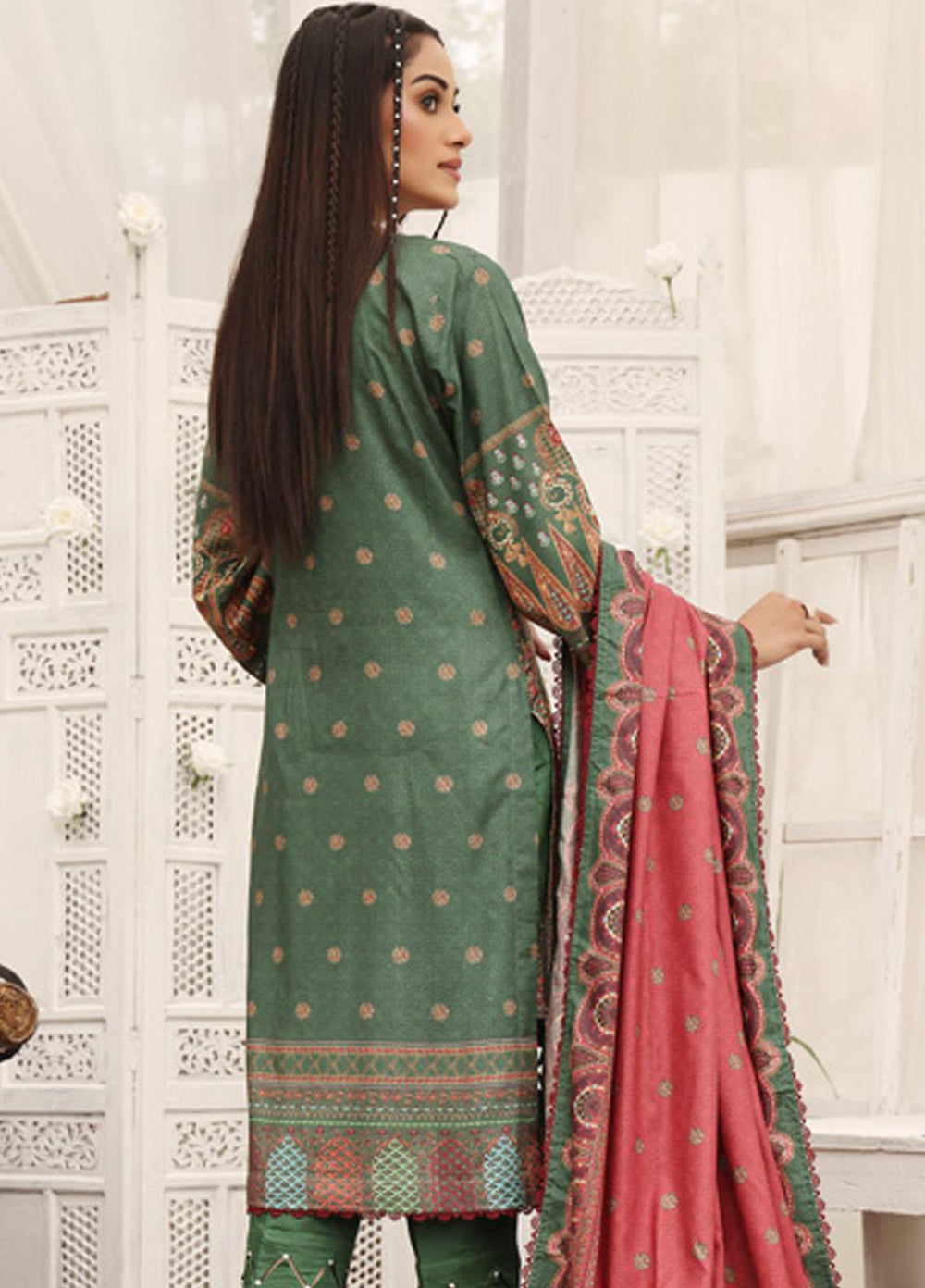 Regalia Textiles Printed Linen Suits Unstitched 3 Piece RGT22EL D-01 - Winter Collection