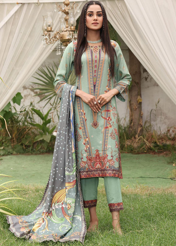 Regalia Textiles Printed Linen Suits Unstitched 3 Piece RGT22EL D-03 - Winter Collection