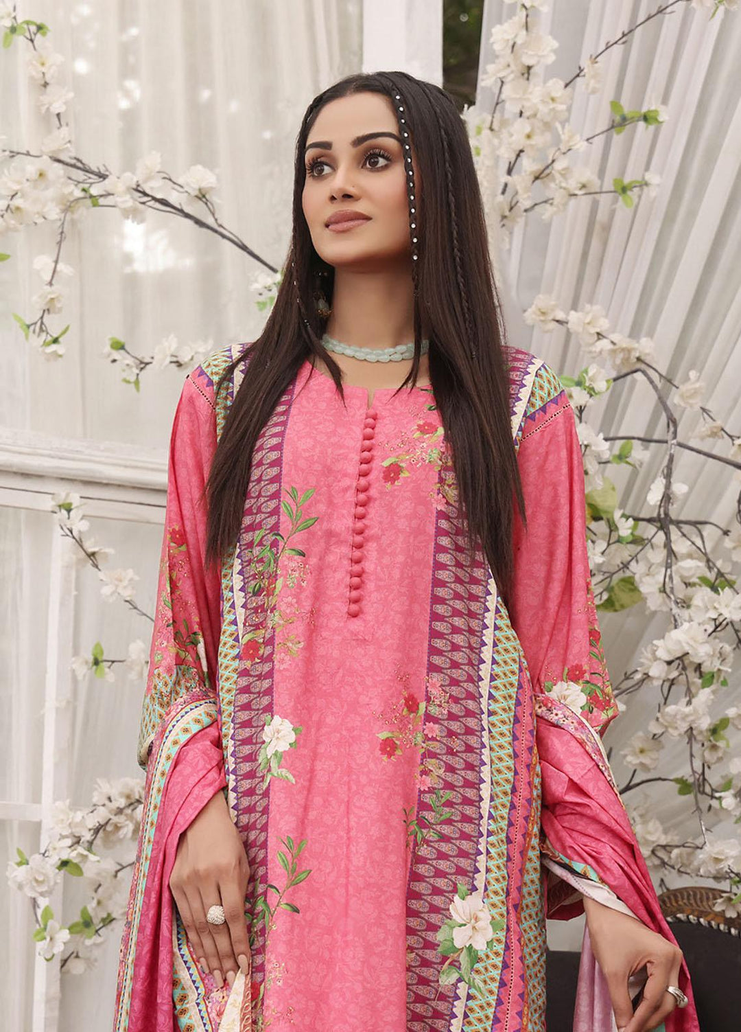 Regalia Textiles Printed Linen Suits Unstitched 3 Piece RGT22EL D-04 - Winter Collection