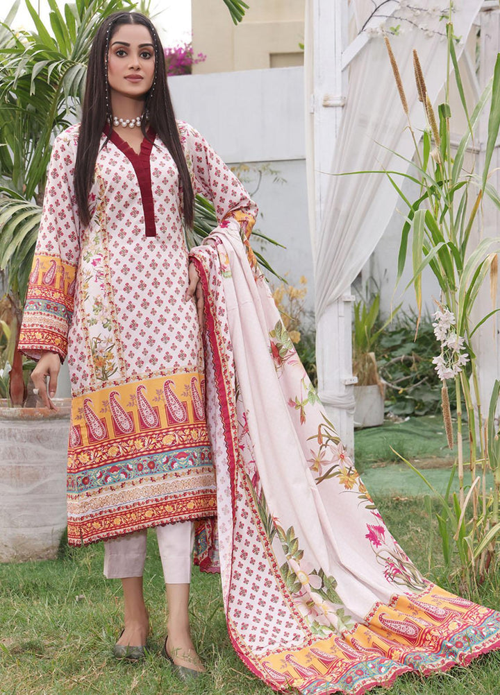 Regalia Textiles Printed Linen Suits Unstitched 3 Piece RGT22EL D-05 - Winter Collection