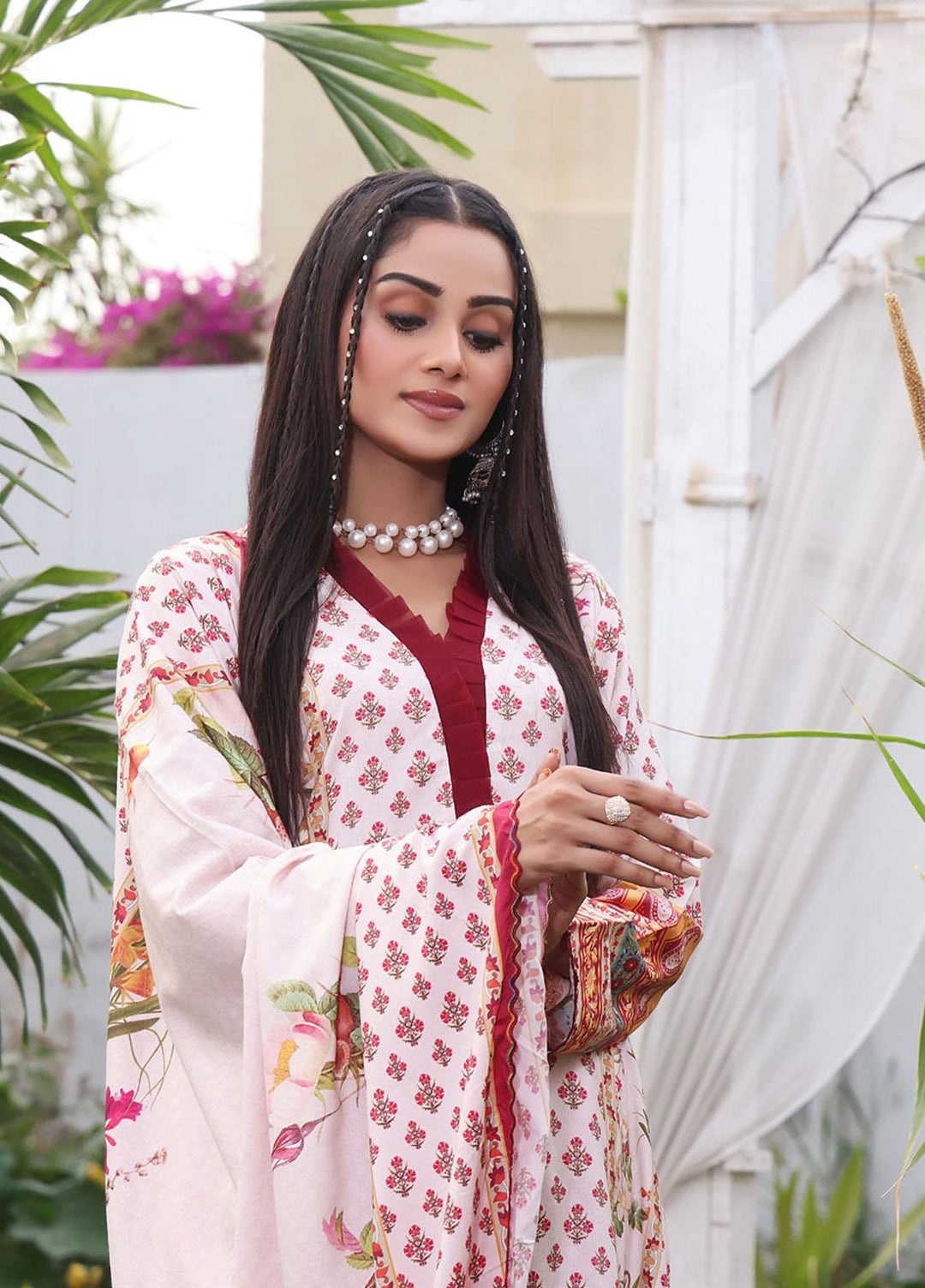 Regalia Textiles Printed Linen Suits Unstitched 3 Piece RGT22EL D-05 - Winter Collection