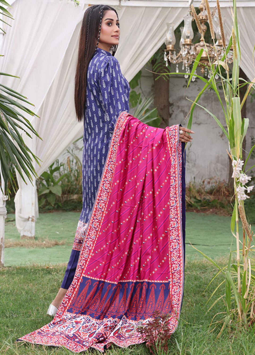 Regalia Textiles Printed Linen Suits Unstitched 3 Piece RGT22EL D-06 - Winter Collection