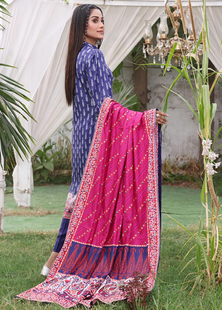 Regalia Textiles Printed Linen Suits Unstitched 3 Piece RGT22EL D-06 - Winter Collection