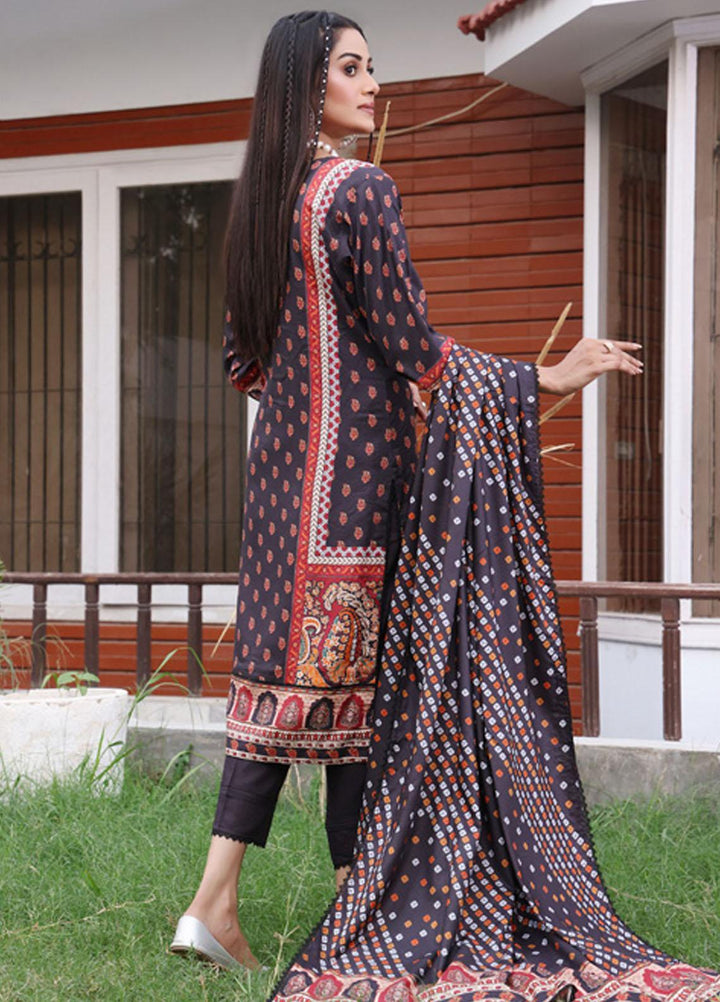 Regalia Textiles Printed Linen Suits Unstitched 3 Piece RGT22EL D-07 - Winter Collection