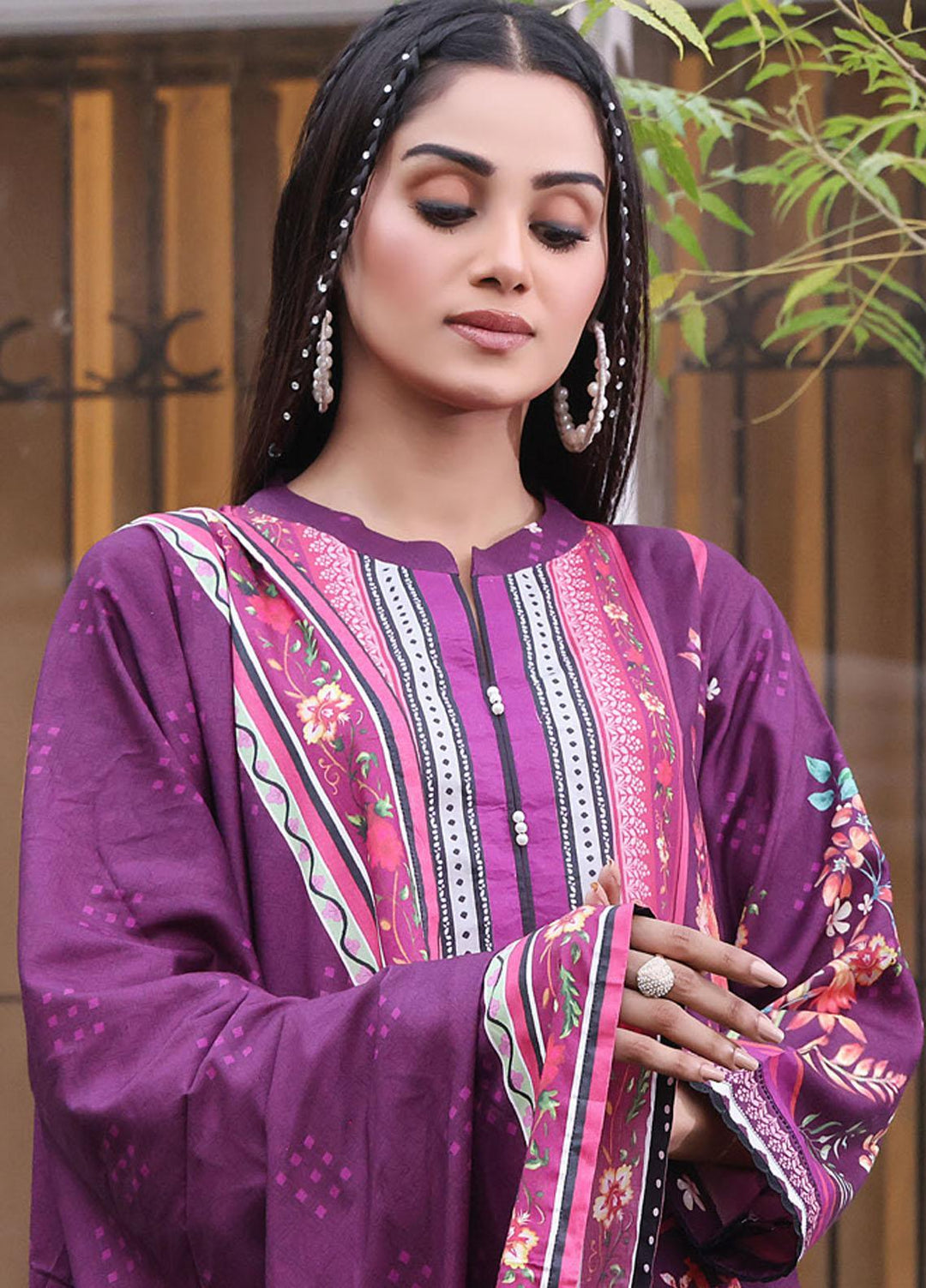 Regalia Textiles Printed Linen Suits Unstitched 3 Piece RGT22EL D-08 - Winter Collection