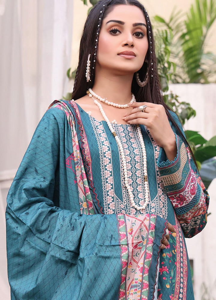 Regalia Textiles Printed Linen Suits Unstitched 3 Piece RGT22EL D-09 - Winter Collection